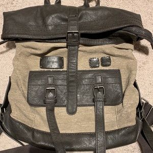 Sherpani Vintage Textile and Leather backpack